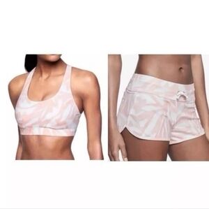 ATHLETA South Beach Swim Set  - PINK QUARTZ SWIRL - SMALL 34 B/C